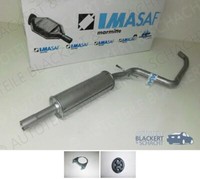 Imasaf Auspuff Mitteltopf+ZubehöR für VW Touran+Cross Touran 1.6 75KW 2003-2010
