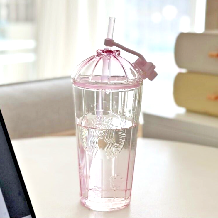 STARBUCKS Korea 2024 Blossom Secret Garden Glass ColdCup 500ml
