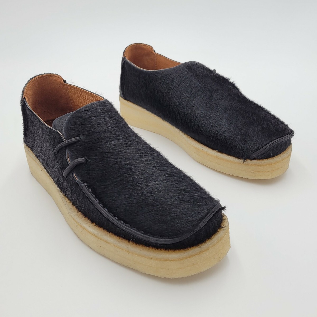 $250 Padmore & Barnes Men's Black Pony Hair Custom Side Seam Shoe