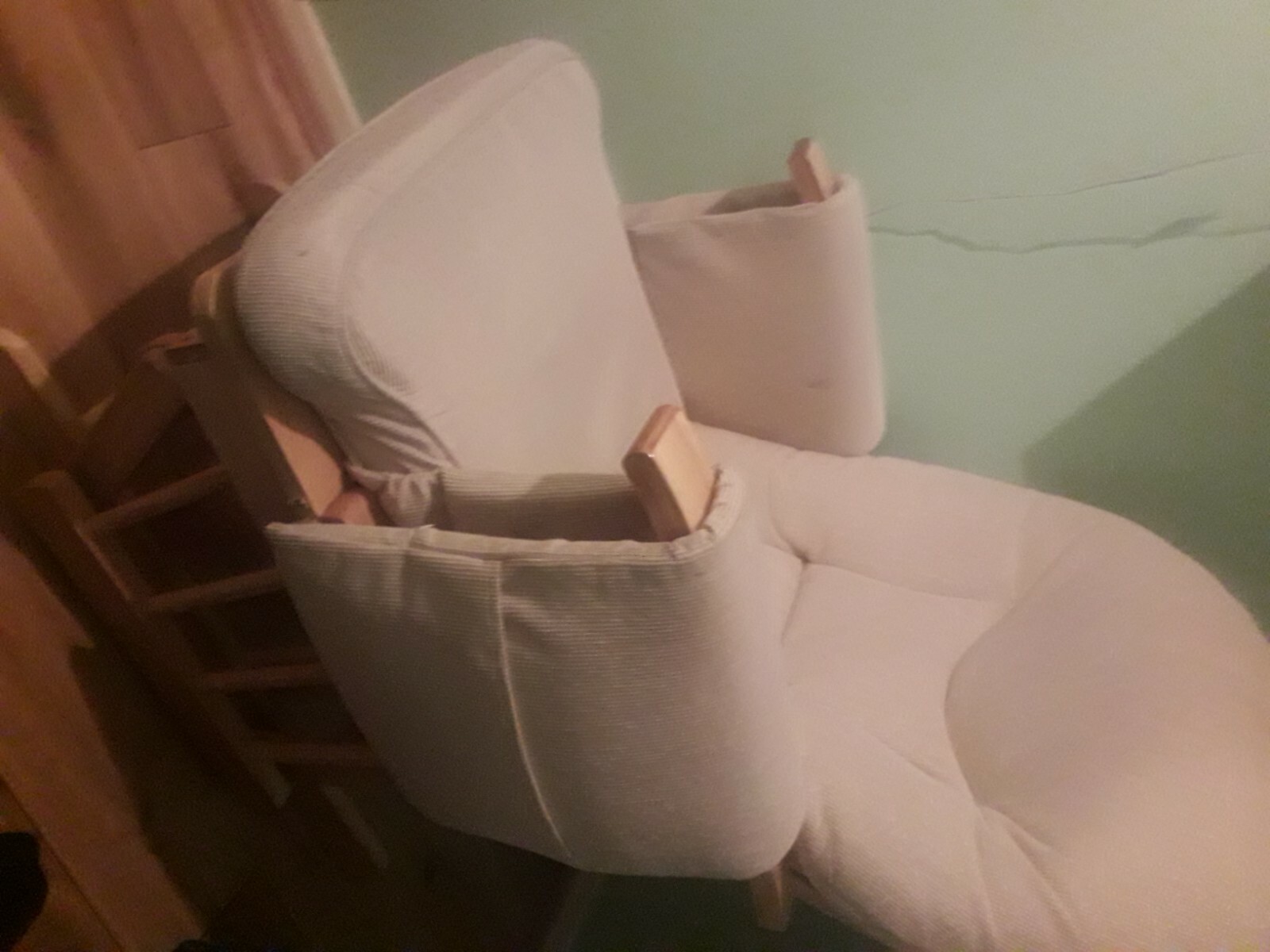 Serenity Nursing Glider Maternity Chair with Footstool Natural eBay