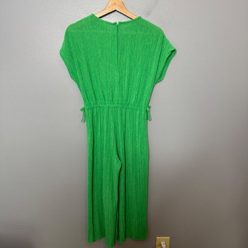 ZARA girls green textured jumpsuit size 10 Kids Cinch Waist Casual - Picture 5 of 7