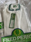 NEW JAPAN MADE Retro 80 90s FRED PERRY TENNIS Tracksuit Jacket WHITE Green Small