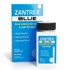Zantrex Blue 60ct, Energy Supplement, Focus,....