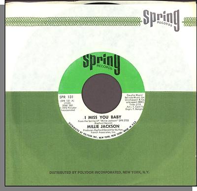Millie Jackson - I Miss You Baby + I Ain't Giving Up - 1972 7'' 45 RPM Single!