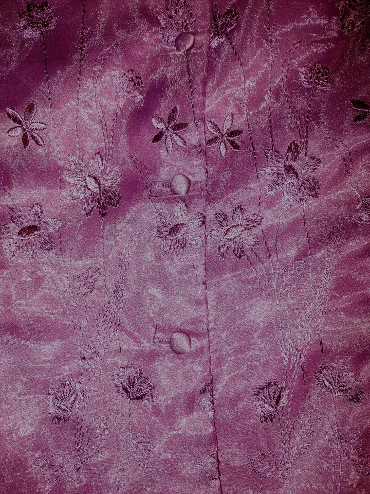 Top vintage Jessica McClintock para mujer talla 16 bordado ajustado Millennium Foto 3 de 4