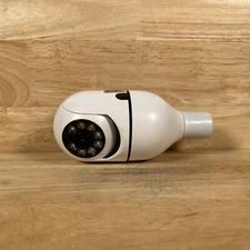 QC012 Infrared Night Vision 2-Way Audio Built-In Light E27 Bulb Security Camera