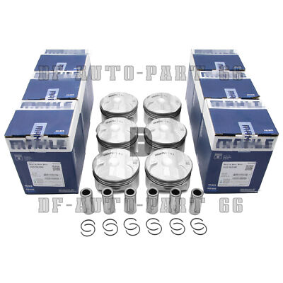 MAHLE Pistons Rings Set Φ82+0.5mm CR 11:1 6Pcs For BMW 325i 523i E93 E30 E83 F10