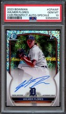BB - 2023 - Bowman Chrome - Speckle - Wilmer Flores - #CPAWF -  PSA 10