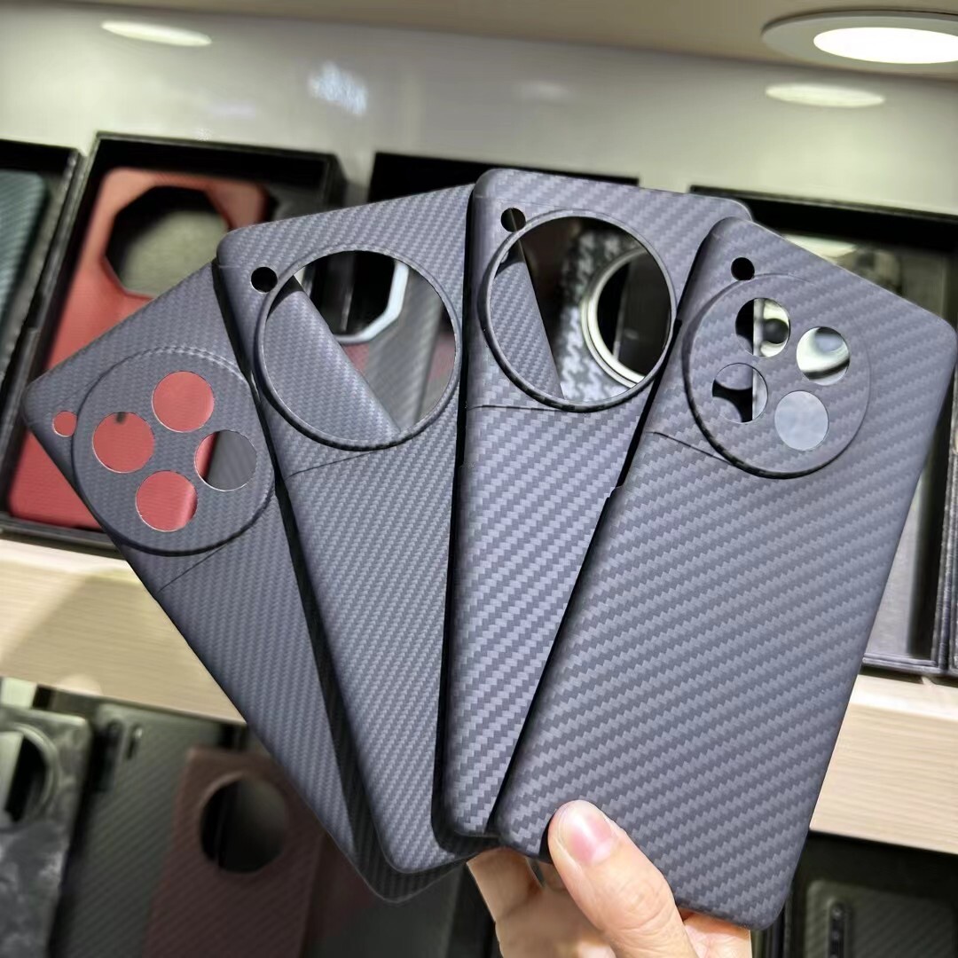 Luxury Real Carbon Fiber Hard Case Phone Cover for OnePlus 12R 5G / Ace