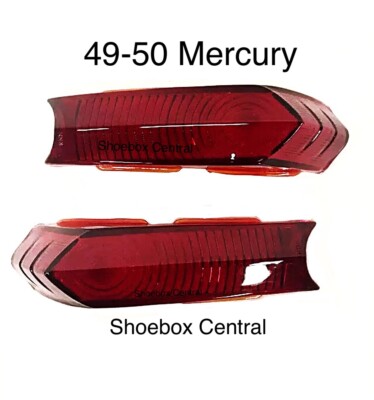 1949 1950 Mercury Tail Light Lenses Pair NEW | eBay