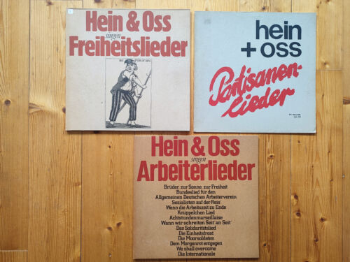 Hein & Oss - 3 LPs -SAMMLUNG - Partisanenlieder, Arbeiterlieder, Freiheitslieder - Bild 1 von 1