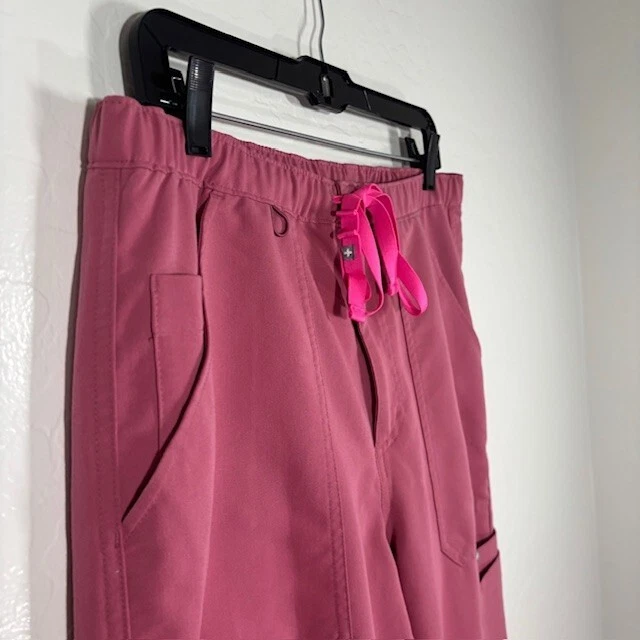 Pantalones Exfoliantes Figs Cargo Para Hombre Medianos Sólidos Medicinales Rosa 2961 Foto 2 de 4