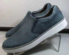 259059 MS50 FOUST MENS SHOE 10 M NAVY NUBUCK SLIP-ON BY JOHNSTON & MURPHY