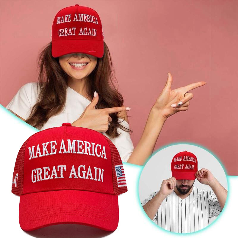 MAGA Hat Make America Great Again Red Hat Donald Trump 2024 Baseball Cap USAFlag