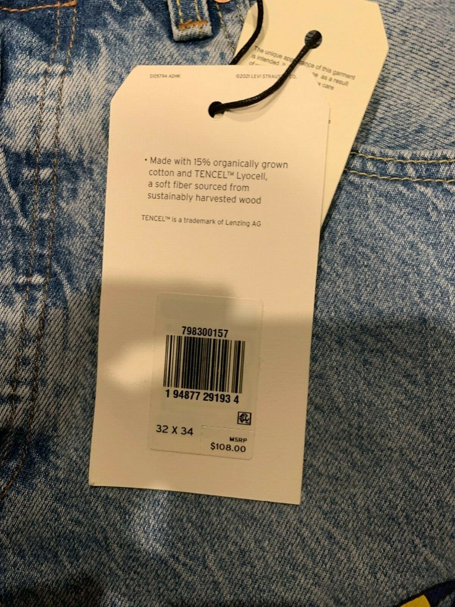いの Levi's Premium 501 '93 Straight Jeans Young Legend Men's 32X34 NWT