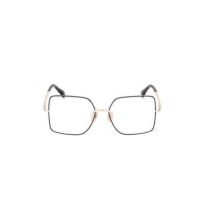 Max Mara MM5098-H-B 028 Black Gold Butterfly Metal Eyeglasses Frame 55-16-135