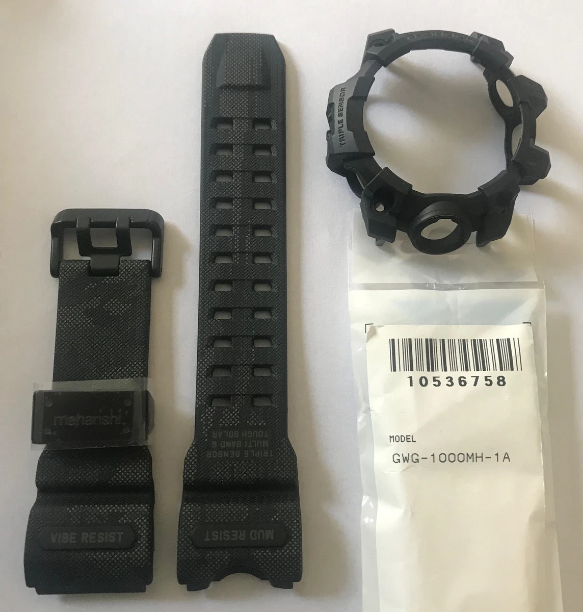 Casio Original G-SHOCK Band GWG-1000MH-1A MAHARISHI MUDMAN Strap & Bezel