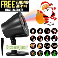 Christmas LED laser light projector Tree Santa Claus Snow Outdoor Indoor 1byone
