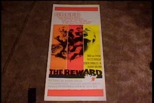 REWARD 1965 INSERT 14X36 MOVIE POSTER MAX VON SYDOW