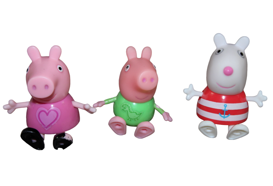 Peppa Pig Series Cartoon Model Toy Boy Girl George Pig Lamb Susie