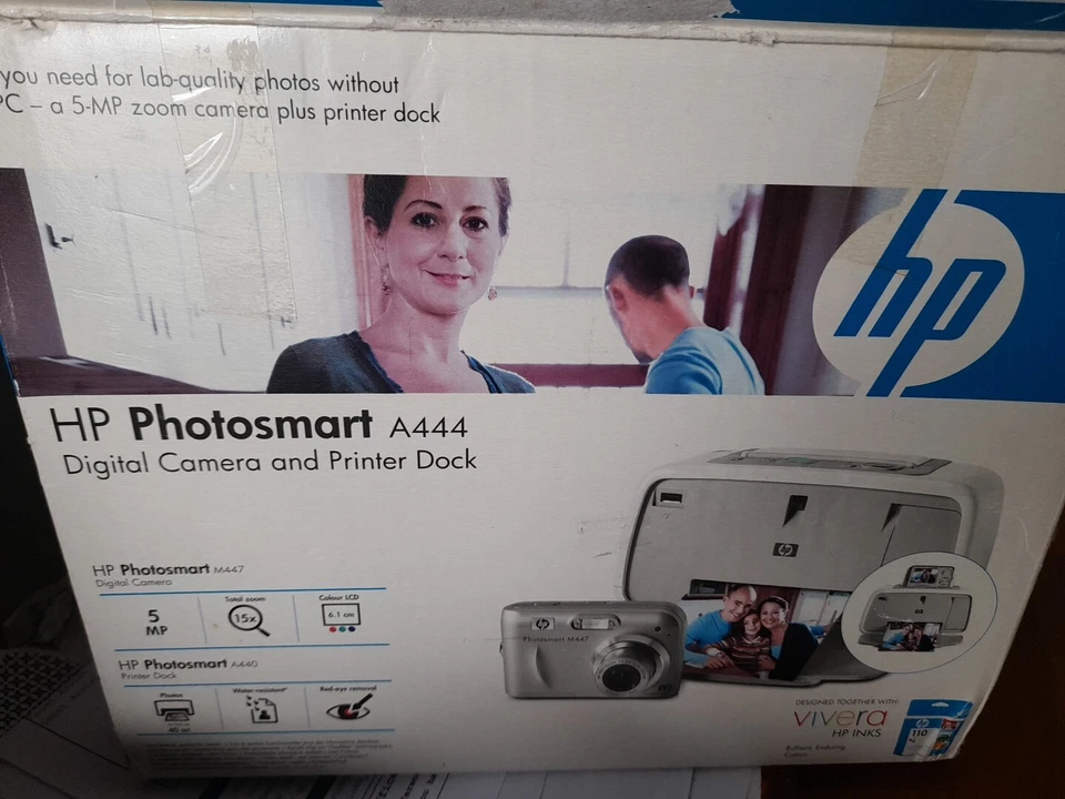 HP Photosmart A444 Portable printing Dock With Printing Paper.  NO CAMERA - Image 2 of 4