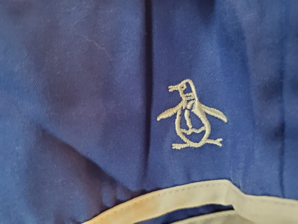 VTG Penguin Munsingwear Swim Trunks Mens Shorts Size 38 Mesh Lined Royal Blue - Image 2 of 4