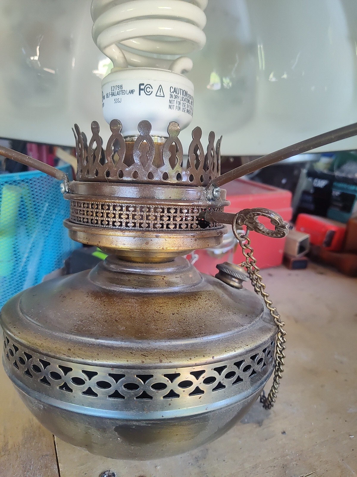 Vintage Swag Hanging Hurricane lamp Fixture Floral 14 Oil Lamp light eBay