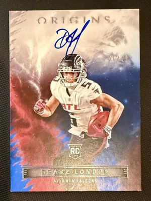 Drake London Rookie Auto Blue/49 2022 Panini Origins RAU-DLO