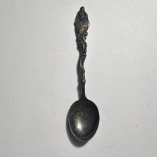Sweden Souvenir Spoon Decorative Handle Woman Figure Collectible Scandinavia