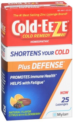 Cold-EEZE Cold Remedy Plus Defense Lozenges Citrus with Elderberry 25 EA