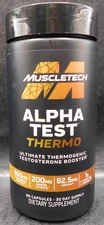 Muscletech Alpha Test Thermo Testosterone Booster 90 Caps Exp: 1/28 New & Sealed