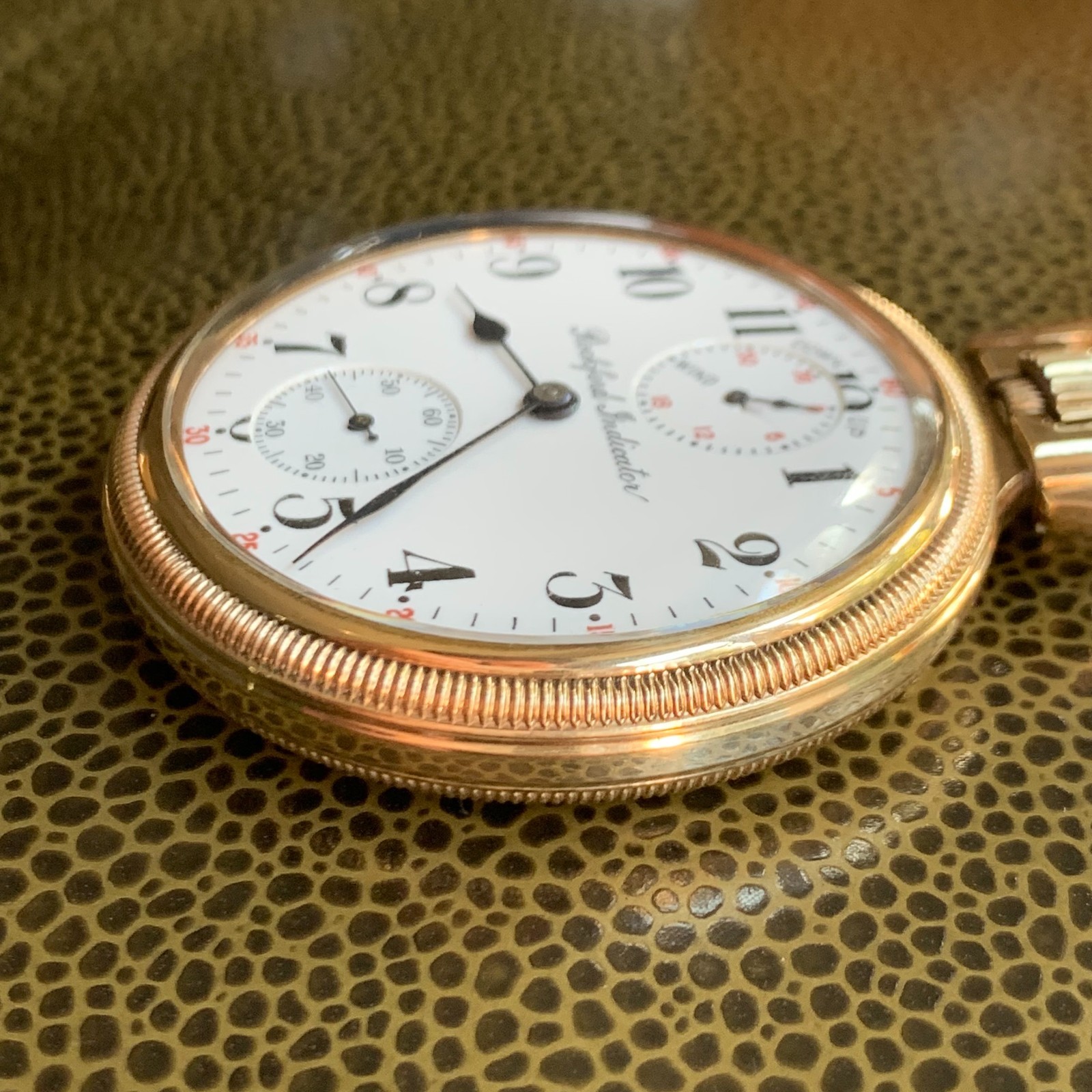 1911 Rockford Grade 655 Wind Indicator 21 Jewels Railroad Pocket Watch