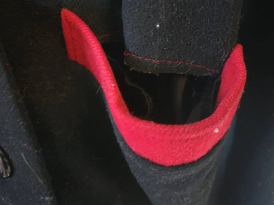 Abrigo De Colección Bloomingdales Mujer XL Negro 100% Lana Abrigo Dinero Antiguo Silencioso Lujo Foto 4 de 4