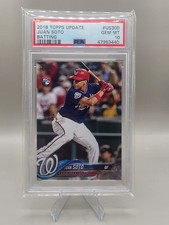2018 TOPPS UPDATE #US300 JUAN SOTO RC NATIONALS BATTING PSA 10