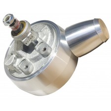 March Performance 9600 Clear Powder Coated Billet Aluminum Power Steering Pump