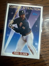 1993 Topps Phil Clark Coming Attraction Rookie Card (RC) #802 Detroit Tigers. rookie card picture