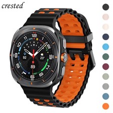 Marine Band for Samsung Galaxy Watch Ultra Strap 47mm Accessories Two Color Spor