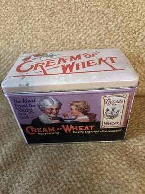 Nabisco Cream of Wheat Tin Box 100 Year Anniversary Tin With Cards