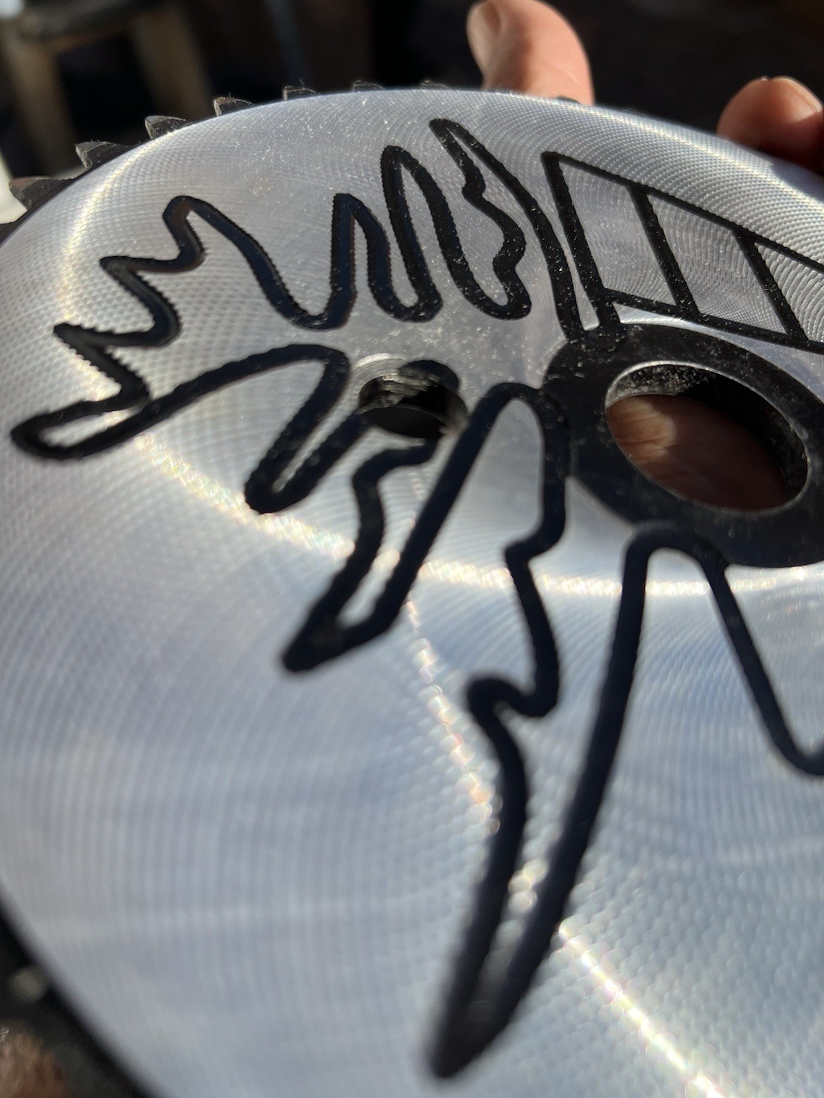 Fishbone FLY DISC 44T Chain Wheel 7075 Aluminum Alloy BMX FISHBONE LOGO