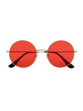 Adult Red Hippie Glasses Costume Accessory