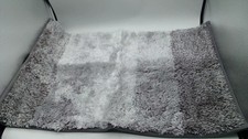Threshold Grey Bath Rug Mat Soft Shaggy Plush For Bathroom Super Absorbent
