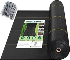 4ftx300ft Weed Barrier Fabric, 3.2oz Heavy Duty Permeable Landscape Fabric Woven