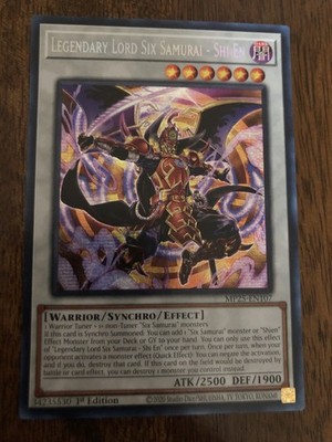 Yu-Gi-Oh! TCG Legendary Lord Six Samurai Shi En MP25-EN107 2025 MegaPack 1st Ed