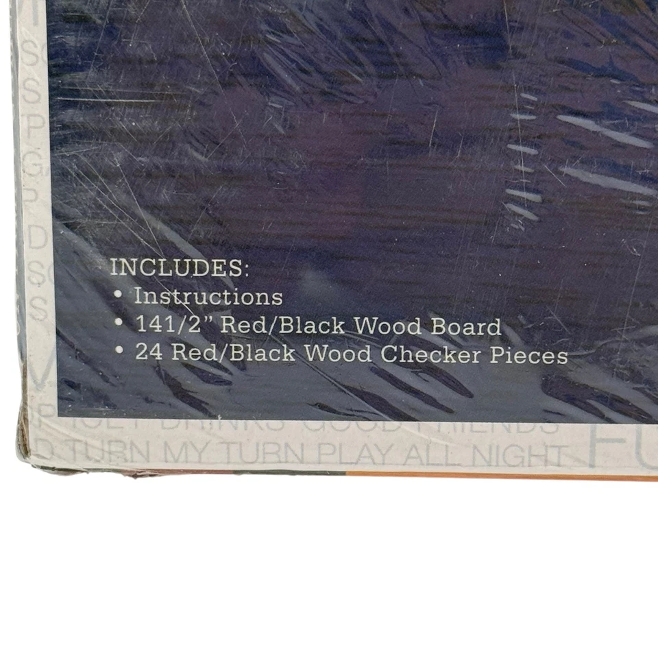 WE Games Juego de Damas Madera Juego de Mesa Clásico Diversión Familiar Rojo Negro Nuevo Precintado Foto 4 de 4