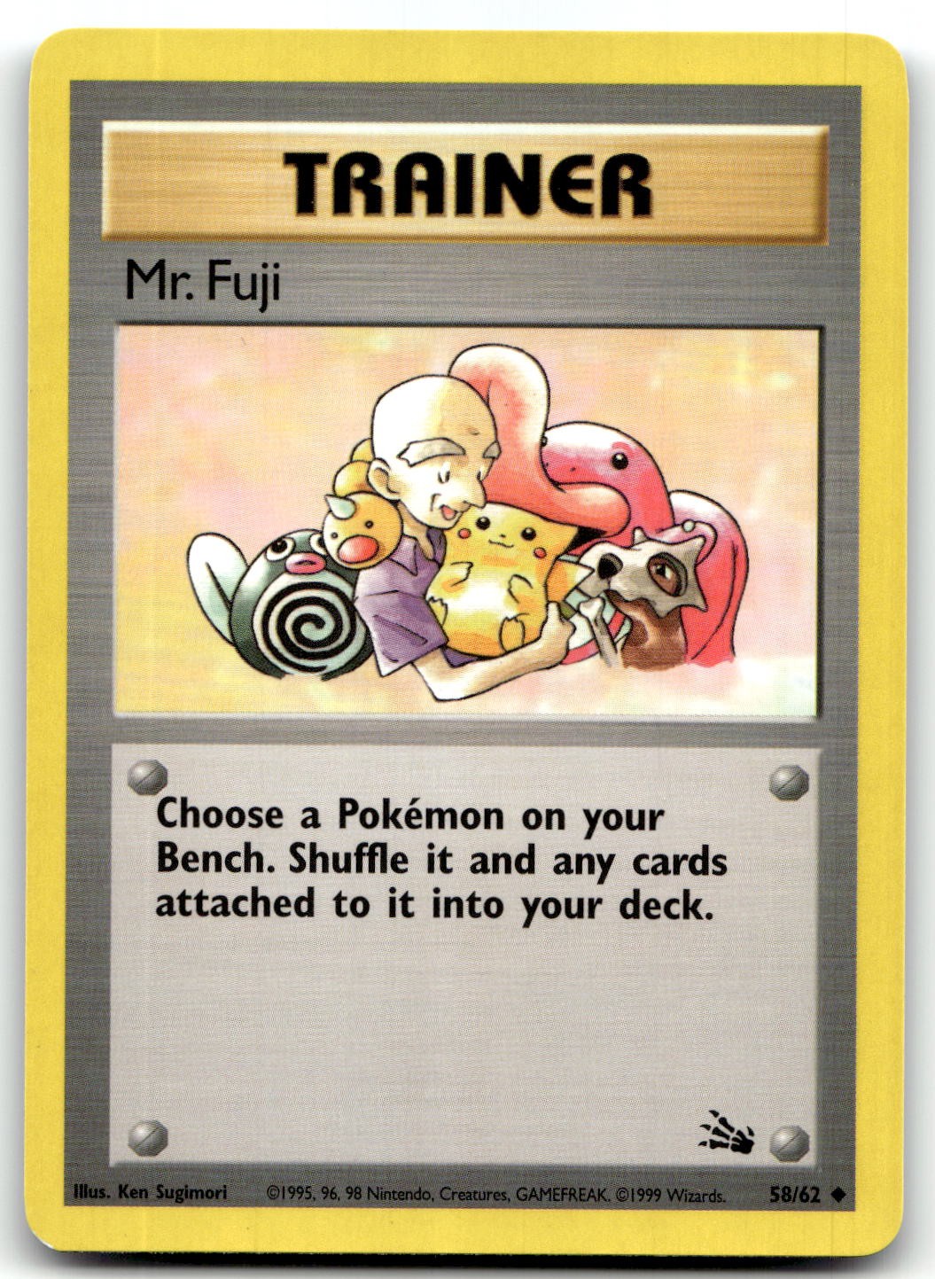 Mr. Fuji 58/62 Fossil Uncommon Unlimited Pokemon TCG NM