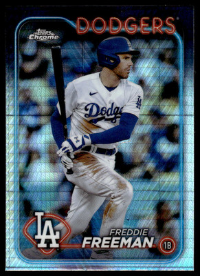 2024 Topps Chrome #4 Freddie Freeman BASEBALL Los Angeles Dodgers