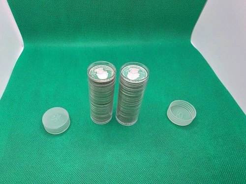 2 Full Rolls of Silver Proof Quarters (80) Total. Mixed Dates of Statehood & ATB