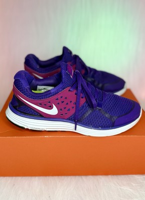 NIKE LUNARSWIFT + 3 Purple Womens Designer Running Comfort Sneakers SIZE 8.5