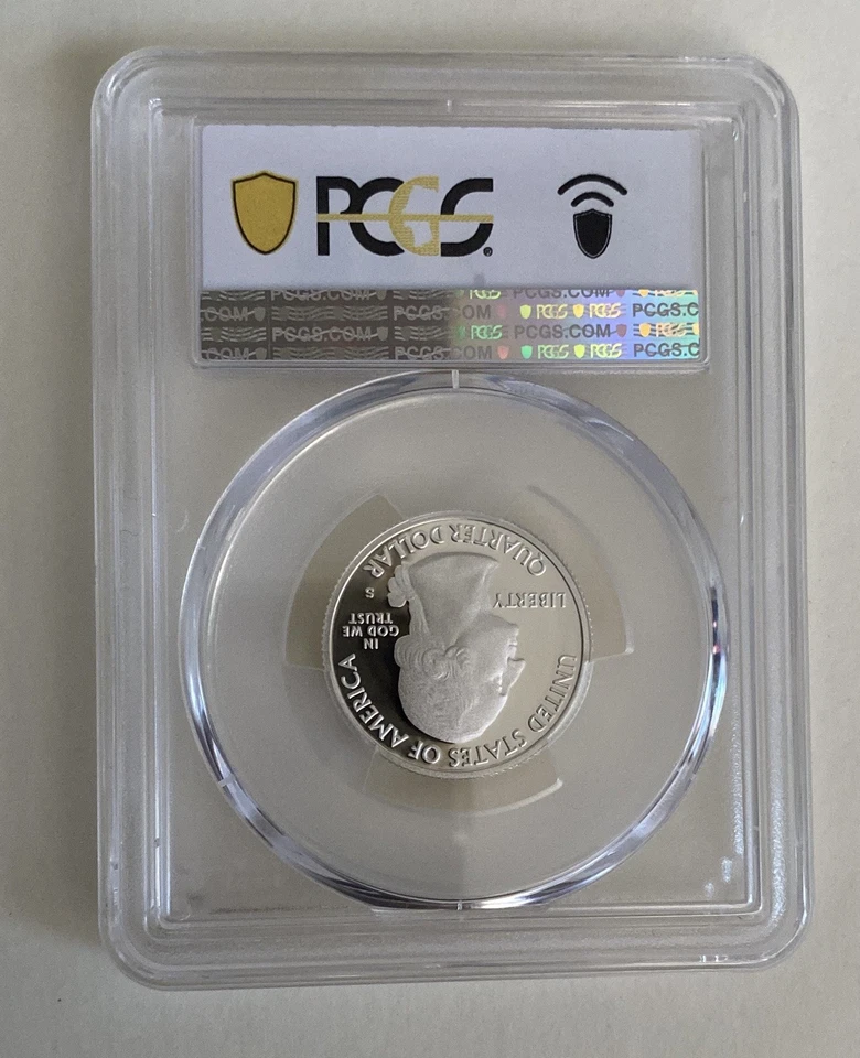 2010-S 25C State Quarter Yellowstone PCGS PR69 DCAM 90% Silver  - Image 2 of 2