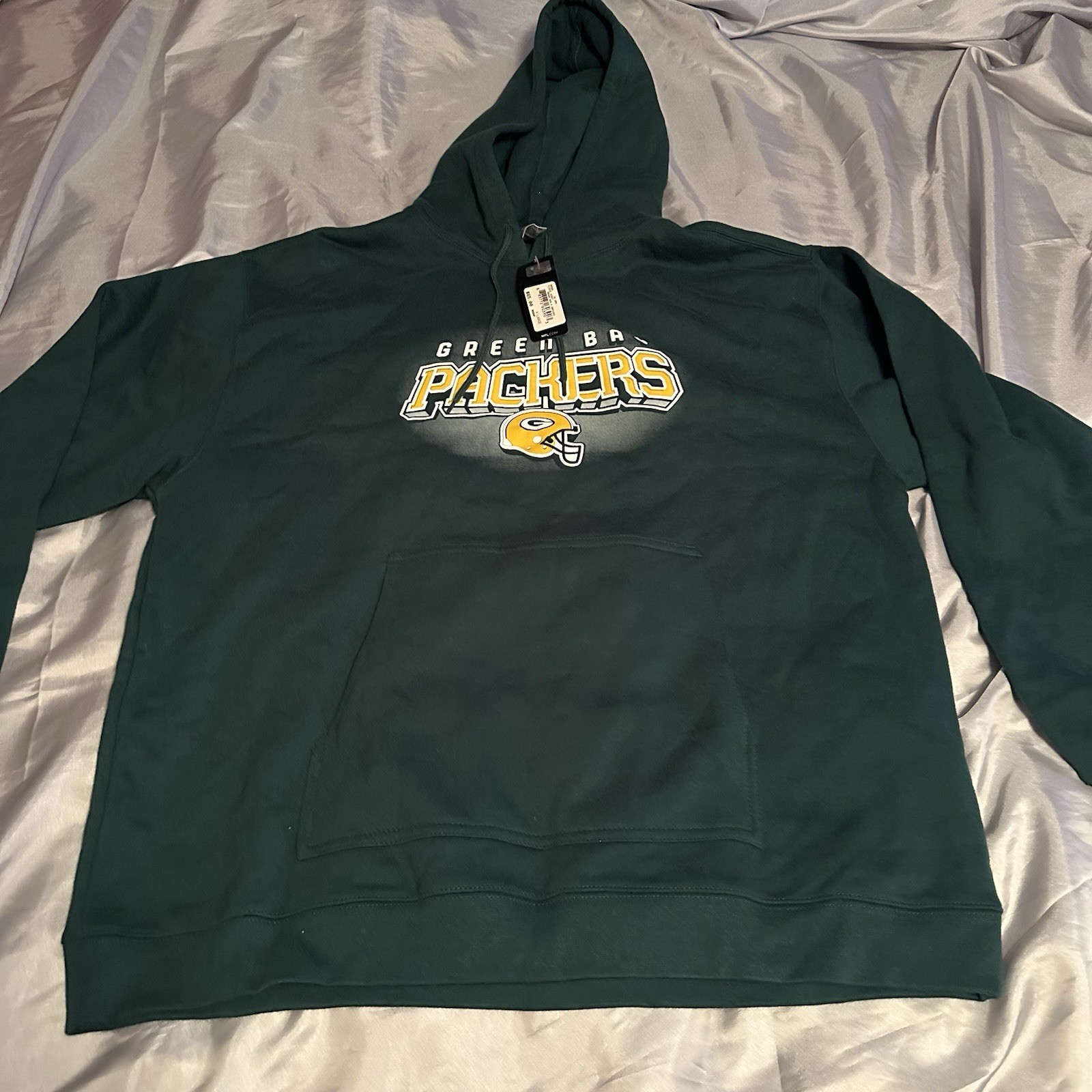 RBK Reebok Hoodie Mens XLarge Vintage Green Bay Packers Pullover Sweater
